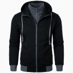 Uus meeste dressipluus Mood vabaaja v&otilde;lts kaheosaline Illusion &uuml;hev&auml;rviline kapuuts lahtine kardigan dressipluus &otilde;huke kapuuts Yasheng S