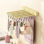 Punkivaba kokkupandav riiete kuivatusrest 24 tuulekindla klambriga sokkide ja aluspesu jaoks, sobib ideaalselt kasutamiseks r&otilde;dul ja vannitoas