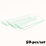 Eelpuhastatud mikroskoobiklaasid kaldus servadega ja eelpuhastatud mikroskoobi katteklaasid ning plastpipetid Microscopic Slides 50pcs