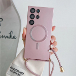 Ristk&uuml;likukujuline magnetiline pehme kestaga telefonikott Samsung Galaxy S24 FE S25 S23 Ultra S22 S21 Plus jaoks, p&otilde;rutuskindel kaitsekate Galaxy S25 Ultra