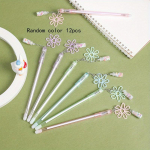 Kooliaasta algus 12 tk 0,5 mm loominguline karikakrap&auml;rane triivpudeli ripats kustutatav neutraalne pliiats t&uuml;drukute k&otilde;rge v&auml;&auml;rtusega ripats allkirjapliiats Random color 12pcs