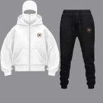 Outer Banki m&uuml;ts Kapuutsiga p&uuml;kside komplekt Disain Balaklava N&auml;omask T&otilde;mblukuga kapuutsimees Naised Streetwear Dressipluus Jakk S