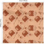 50 tk k&uuml;psetuspaberi lehte v&otilde;ileibade pakkimiseks, rasvakindel pakkepaber, toidukorvi vooderdus v&auml;li piknikutele, kirikutesse, kodupidudele, restoranidesse 18x18cm,50pcs pruun