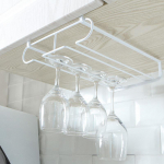 Veiniklaasi tassihoidja Rippkangi riidepuu Terasest veiniriiuli riiul &scaron;ampanjahoidla valge