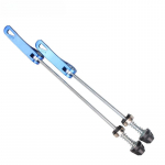 1 paar MTB jalgratta tagarehvi kiirkinnitusega QR-varda jalgratta ratta rumm ees l&auml;bim&otilde;&otilde;t alumiinium v&auml;li jalgrattas&otilde;it remondit&ouml;&ouml;riistad punane