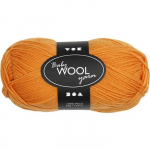 Pelote de laine pour b&eacute;b&eacute;s Baby Wool Yarn - orange - 172 m