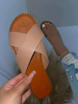 Sandaalid Naistele Uued Suured Lamedad Lamedad Vabaaja Rististi Stiilis Sandaalid Kingad Kerged Sandaalid Naistele 36