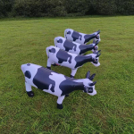 Inflatable Animal Cow Balloon Toy Easy to Inflate Large Fancy Props Farm for Summer Home