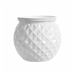 Mini isekastvad lillepotid, l&auml;bipaistvad plastikust taimepotid, isekastvad istutuspoti vaas kodu kaunistamiseks valge