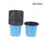 10 tk plastist lillepoti kasvatamine sukulentsete taimede jaoks V&auml;ike lillepott Lihtne istutuspott, paksendatud taimepotid 9.0*8.0cm sinine