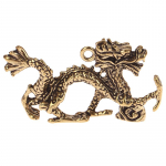 1 tk massiiv messingist Zodiac Dragon v&auml;ike kuju lauaarvuti Feng Shui kaunistus 1pc