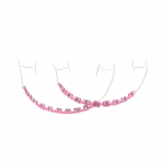 V&auml;rviline konksuga ajutine hambakaunistus metalltraatidega, metallklamber ja ortodontilised ligatuursidemed, hambakaunistused