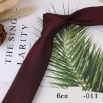 Meeste trendi &auml;ri vabaaja kitsas 6 cm pol&uuml;ester žakaarv&auml;rvi lips &uuml;hev&auml;rviline triibuline lips