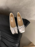 2024 Retro &Otilde;rn Vibu Kingad H&otilde;bedased Naiste Suvised Slip-on T&ouml;&ouml;le Mustad Naiste Balletikingad Naiste Korterid 35