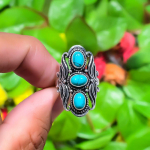 Santa Rosa Turquoise Handmade 925 Sterling Silver Ring Size 10 t2j91