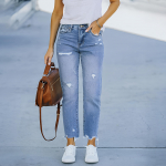 Rebenud teksad pliiatsip&uuml;ksid naistele venivad teksad M helesinine v&auml;rv