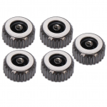 5 tk Kellakroon Terasest Kellapea Parandusosad Asendus Tarvikute Komplekt Must 5mm / 0.2in