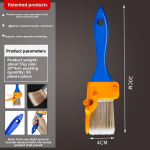 Mitmeotstarbeline servav&auml;rvimise pintslikomplekt, 1 tk patareideta k&auml;sitsi v&auml;rvipintsel, plastist k&auml;eshoitav puhasl&otilde;ikeline maalri t&ouml;&ouml;riist puidust k&auml;epidemega Color separation brush punane