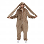 Halloweeni Cosplay Kost&uuml;&uuml;m Naiste Onesies J&auml;nese Kigurumi Flanell Jalgadega Pidžaama Loomad &Uuml;heosaline Kost&uuml;&uuml;m J&otilde;ulud Koduriietus M