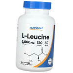 Leutsiin kapslid, L-Leucine 2000, Nutricost 120kaps (27647010) 120caps