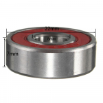 10tk 608 2RS 8x22x7mm Punased Rula Rattad ABEC-9 Miniatuurv&otilde;llid T&ouml;&ouml;riist Rula T&otilde;ukeratas Teraslaagrid K&otilde;rge J&otilde;udlusega Rull 8x22x7mm