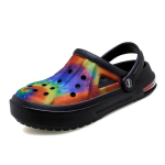 Unisex kamuflaaž Crocs sandaalid Paks polsterdus Hingav Avatud nina Aiatallad paaridele 44 must