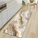 1 tk Marmorist mustriga p&otilde;randamatt Moodne k&ouml;&ouml;gi pol&uuml;estervaip libisemiskindel v&auml;rviline sisevaip, kodus vannitoas, magamistoas, elutoa sisekujunduses 60*180cm