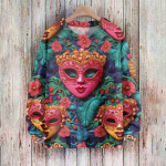 Laste dressipluusid Poiste ja t&uuml;drukute kudumid Armsad tr&uuml;kiga s&auml;rgid &Uuml;mara kaelusega pulloverid 130 roheline