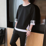 Hip Hop T-s&auml;rk Meeste moodne lahtine pullover T&auml;navar&otilde;ivad vabaaja &uuml;laosa l&uuml;hikeste varrukatega dressipluus Meeste lahedad suvised T-s&auml;rgid 2XL