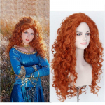 S&uuml;nteetilised Pikad Lokkis Oranžid Juuksed Naisele Vee Laine Parukad Naissoost Kost&uuml;&uuml;m Cosplay Halloweeni Pidutsemine T&uuml;drukute Parukas Naised oranž