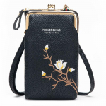Tikitud ni&scaron;ikott, naiste mini telefonikott, Crossbody pikk moodne naiste rahakott 18x11x5cm