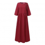 Naiste t&auml;pilise mustriga maksikleit, vabaaja l&uuml;hikeste varrukatega langev pikk kleit, suvine &uuml;mara kaelusega boho kiikp&auml;ikesekleit XXXXXL valge