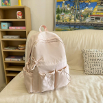 Lihtne &uuml;hev&auml;rviline naiste seljakott, topelttasku, n&ouml;&ouml;riga suletav, kerge, &otilde;pilasele, armas, reisimiseks, lipsukesega, joker, kolledži tudengi kott