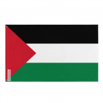 Palestiina lipp &ndash; 192 x 288 cm &ndash; Vastupidav pol&uuml;ester &ndash; 2 metallist &ouml;&ouml;gatist &ndash; Sise- / v&auml;listingimustes kasutamiseks &ndash; Pixelforma puhas