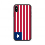 Coque iPhone - PIXELFORMA - iPhone XS - Drapeau du Liberia - Silikoonist supp - Disain