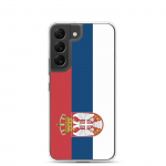 Coque T&eacute;l&eacute;phone &ndash; Samsung &ndash; Galaxy S22 Plus &ndash; Drapeau Serbie &ndash; Supp &ndash; Mitmev&auml;rviline