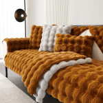 Luksuslik libisemiskindel kunstk&uuml;&uuml;likukarvast diivanipadi - hubane talvine pl&uuml;&uuml;sist istmekate 30x50 cm Lumbar Pillow with Core