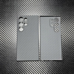 Ehtne s&uuml;sinikkiud Samsung Galaxy S25/S24/S23 Ultra jaoks, &otilde;huke kaamera kaitsega, aramiidkiud Galaxy S25 Ultra katte jaoks, s&uuml;sinik for Samsung 25 ultra must