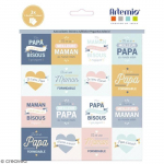 Stickers - Artemio - Papa et Maman - 46 pcs - Multicolore - Scrapbooking - Cr&eacute;atif