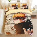 Anime Naruto Naruto Tekikott Padjap&uuml;&uuml;r &Uuml;heinimesevoodi Magamistoa Kaunistus Kodu Laste Voodipesukomplekt 135x200cm Poiss T&uuml;druk Kingitus 70x133cm