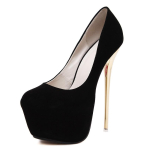Suur suurus 41 42 43 44 45 Seksikad pumbad Pulmad Naiste Fetish kingad Lakoonilised Naiste pumbad K&otilde;rge kontsaga Stripperi sametpumbad 16 cm Escarpins 45 must