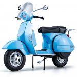 1/10 Vespa 125 Sulamist Vabaaja Mootorratta Mudel Valatud Metallist Klassikaline Mootorratta Mudel Simulatsioonheli ja valgusega Laste Kingitused sinine