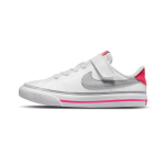 Nike Court Legacy PS Valge Roosa Prime Light Smoke Grey Laste tossud Kumquat DA5381-111 28