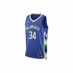 Nike NBA Antetokounmpo Milwaukee Bucks 2022 S&auml;rk Sinine Unisex Streetwear DO9600-480 M