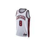 Nike NBA Zach Lavine Chicago Bulls Dri-FIT City Edition S&auml;rk Valge/Punane Unisex Streetwear DO9588-102 XXXL