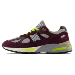 Patta x New Balance 991v2 Valmistatud Inglismaal Pickled Beet Unisex Tossud Punane Ohutuskollane Winetasting U991PD2 37