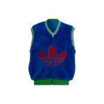 Adidas Originaalid Trefoil logoga vest triibulise &auml;&auml;re ja suure logoga prinditud meeste vest sinine IB3432 M blue