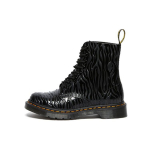 dr. Martens 1460 Pascal Sebra Mustriga Reljeefsed L&uuml;hikesed Saapad Naiste saapad Must 26716001 36