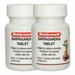 Baidyanath Asli Ayurved Sarpagandha Taimne Tablett 50 Tabletti X 2 Pakki Looduslik Tervise Tugi