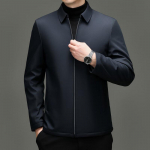 Romon Men's Winter Lapel Thick Padded Business Jacket XL
